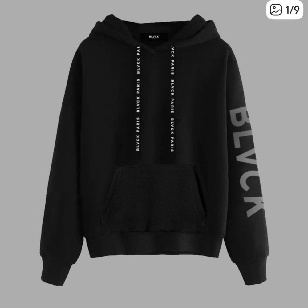 Signature BLVCK Paris Hoodie size Large